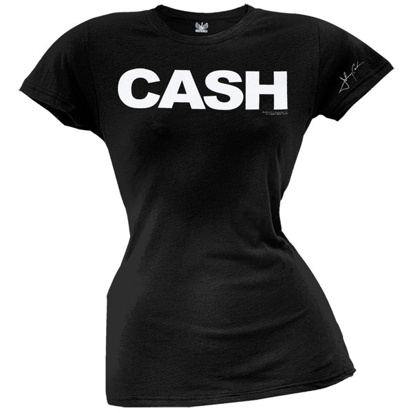 Johnny Cash - Black Juniors T-Shirt