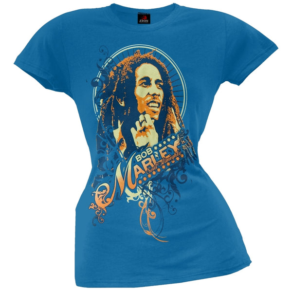 Bob Marley - Soul Almighty Blue Juniors T-Shirt