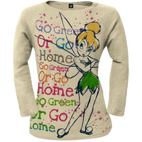 Tinkerbell - Go Green Juniors Long Sleeve T-Shirt