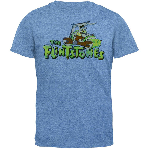 Flintstones - Distressed Foot Power Light Blue T-Shirt