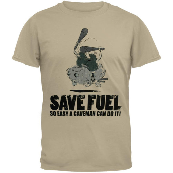 Captain Caveman - Save Fuel Distressed T-Shirt