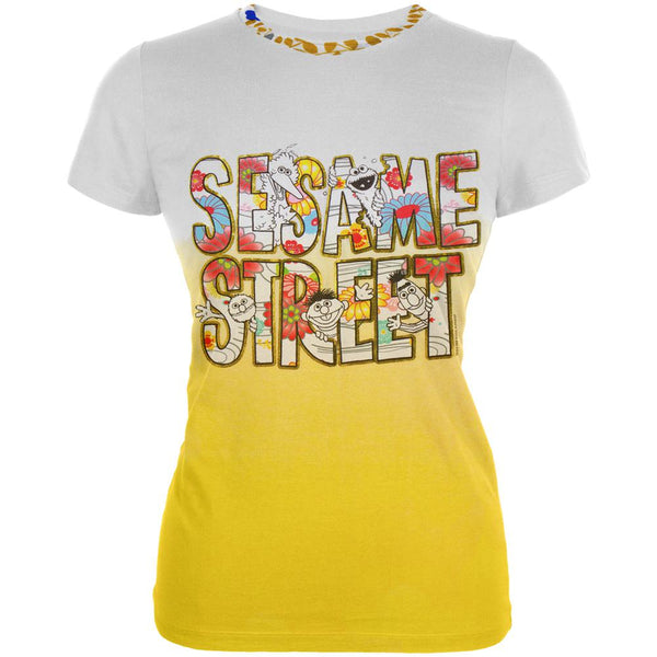 Sesame Street - Flowers Juniors T-Shirt