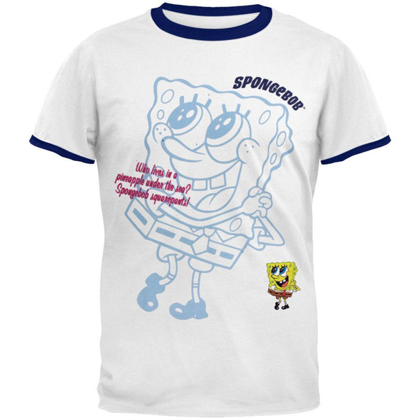 Spongebob - Blue Ringer Juvy T-Shirt