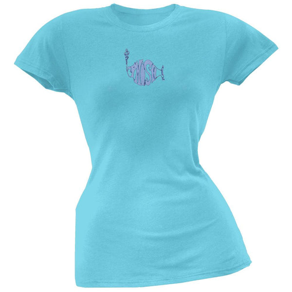 Phish - Logo Juniors Sky Blue T-Shirt