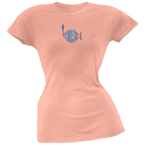 Phish - Logo Juniors Salmon T-Shirt