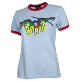 Batman - Robin Logo Juniors Ringer T-Shirt