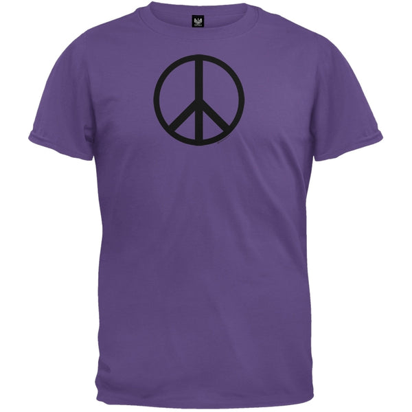 Peace Sign Eggplant T-Shirt