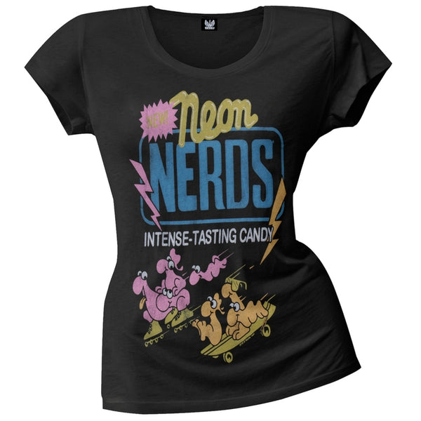 Nerds - Neon Nerds Juniors Boyfriend T-Shirt