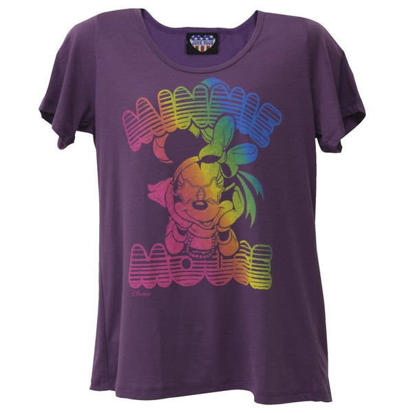 Minnie Mouse - Neon Juniors Boyfriend T-Shirt