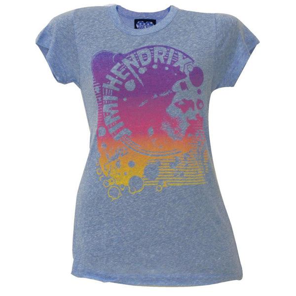 Jimi Hendrix - Psychedelic Profile Juniors T-Shirt