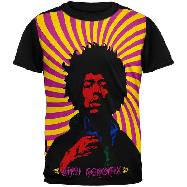 Jimi Hendrix - Swirl Poster Subway T-Shirt