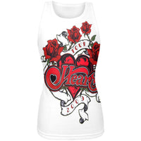 Heart - Roses Juniors Tank Top