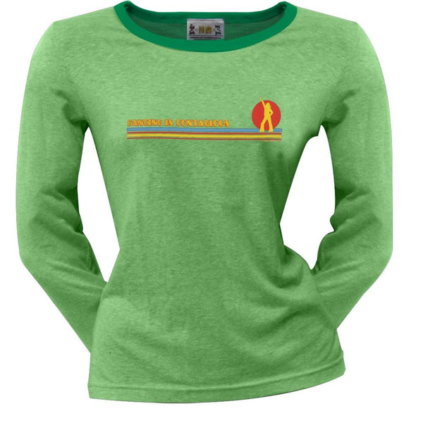 Little Hippie - Contagious Green Juniors Long Sleeve T-Shirt