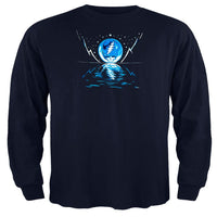 Grateful Dead - Blue Moon Navy Toddler Long Sleeve T-Shirt