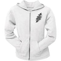 Grateful Dead - Black & White Calaveras White Juniors Zip Hoodie