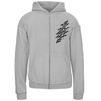 Grateful Dead - Black & White Calaveras Grey Youth Zip Hoodie