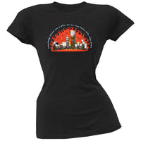 Little Hippie - City Of Fire Juniors T-Shirt