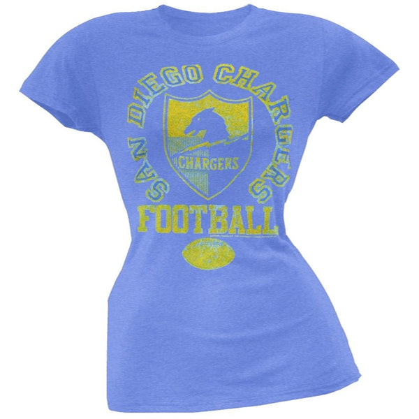 San Diego Chargers - Vintage Flock Logo Juniors T-Shirt