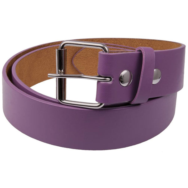 Purple Leather Belt