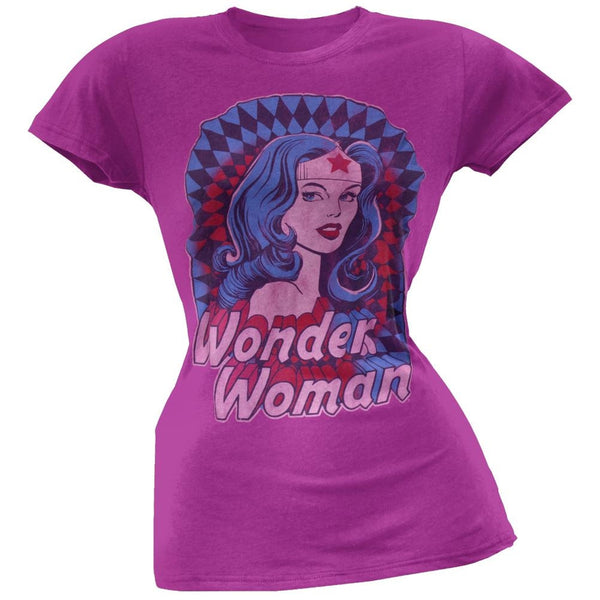 Wonder Woman - Psychedelic Portrait Juniors T-Shirt