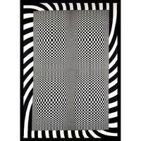 Optical Art Checkers Tapestry