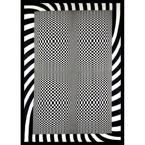 Optical Art Checkers Tapestry