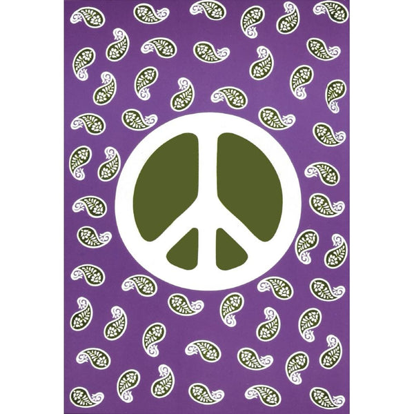 Paisley Peace Sign Tapestry