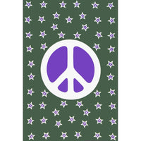 Peace Sign Star Tapestry