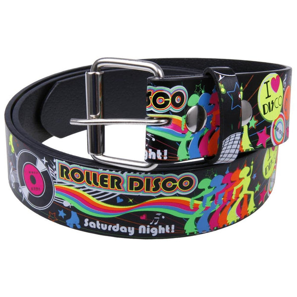 Roller Disco Leather Belt