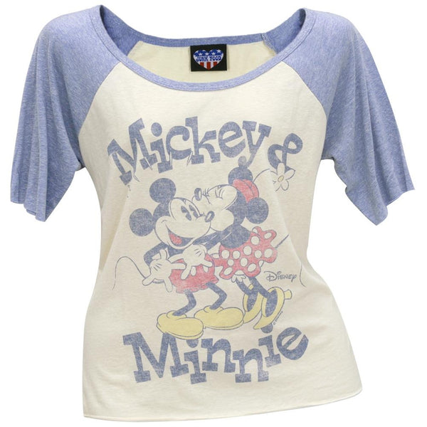 Mickey Mouse - Mickey & Minnie Juniors Raglan