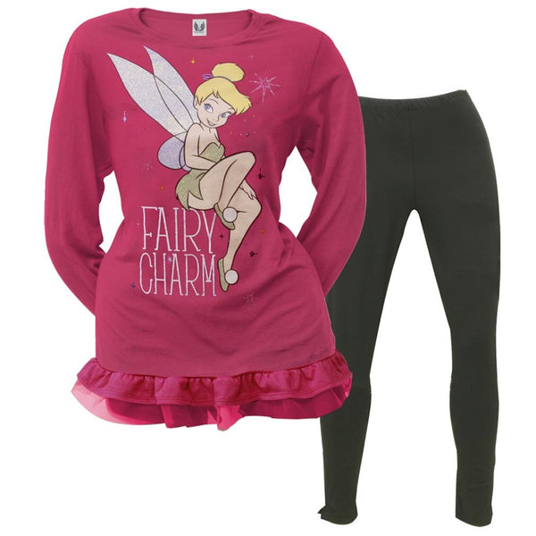 Tinkerbell - Fairy Charm Girls Youth Tunic Long Sleeve with Leggings