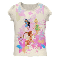 Disney Fairies - Colorful Flowers Juvy Girls T-Shirt