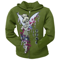 Tinkerbell - Japanese Butterflies Juniors Zip Hoodie