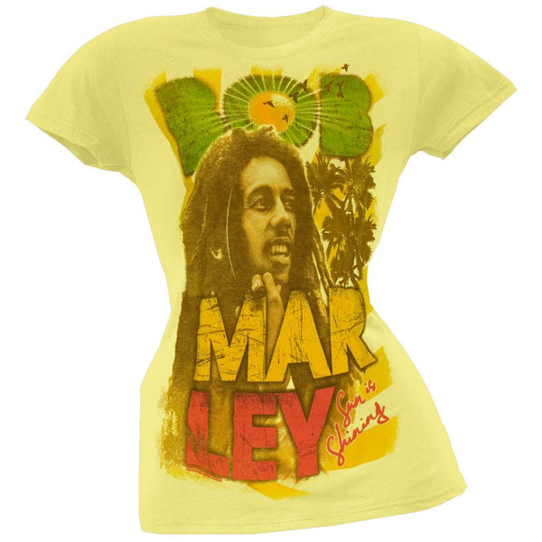 Bob Marley - Sun Is Shining Juniors T-Shirt