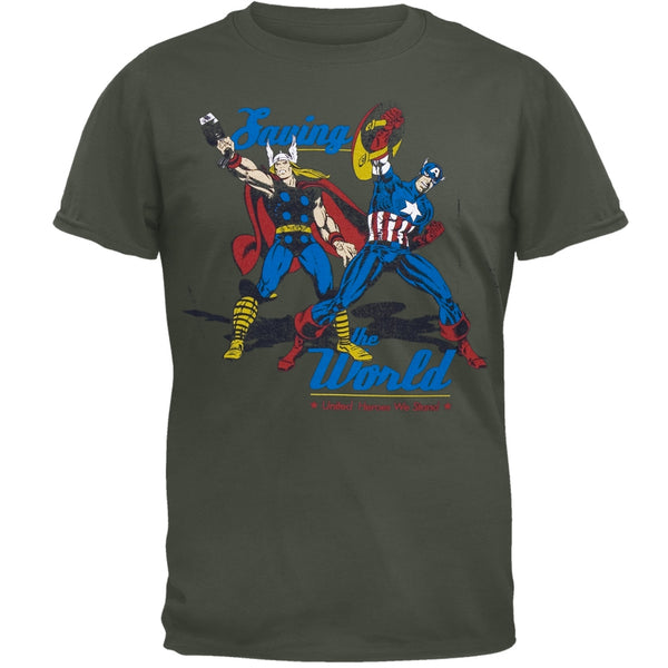 Marvel Heroes - Defending Earth Soft T-Shirt