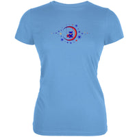 Grateful Dead - Moon Swing Light Blue Juniors T-Shirt