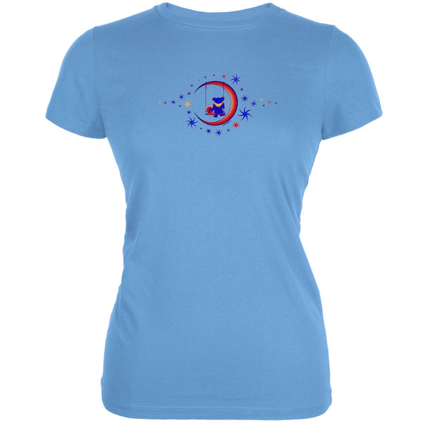 Grateful Dead - Moon Swing Light Blue Juniors T-Shirt