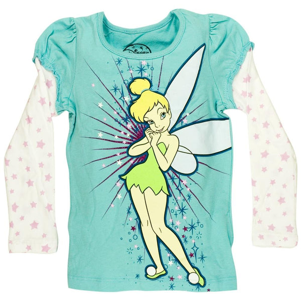 Tinkerbell - Pixie Tink Girls Juvy 2fer Long Sleeve T-Shirt