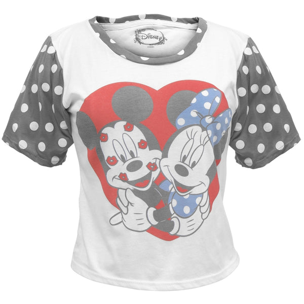 Mickey Mouse - Kissy Kissy Juniors T-Shirt
