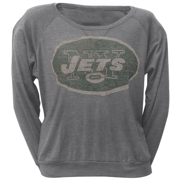 New York Jets - Vintage Logo Juniors Long Sleeve T-Shirt