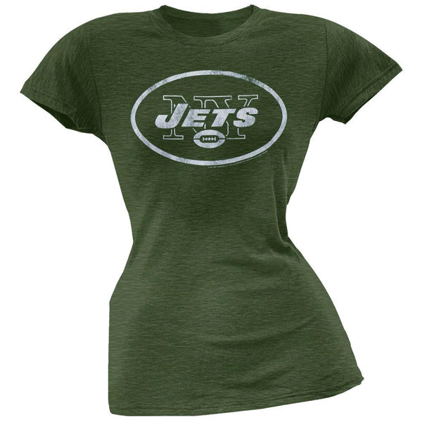 New York Jets - Vintage Logo Green Juniors T-Shirt