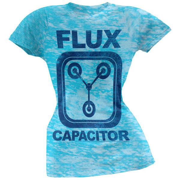 Back To The Future - Flux Capacitor Juniors Burnout T-Shirt
