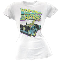 Back To The Future - Neon Juniors Burnout T-Shirt