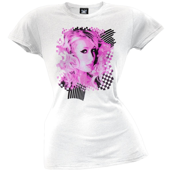 Paris Hilton - Pink & Black Juniors T-Shirt