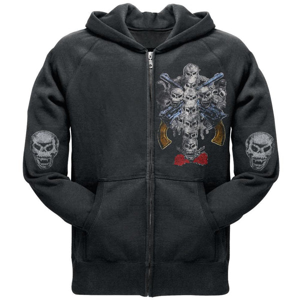 Guns N Roses - Skull Cross Premium Zip Hoodie