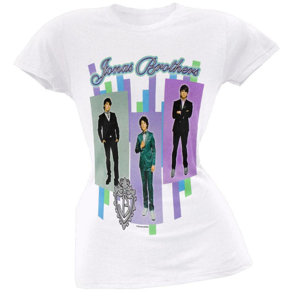 Jonas Brothers - Group Stripe Juniors T-Shirt