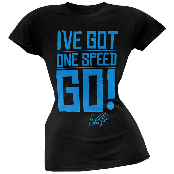 Charlie Sheen - One Speed Juniors T-Shirt