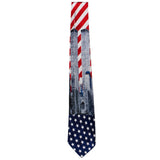 American Flag Towers Neck Tie