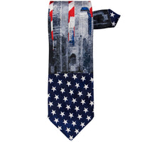 American Flag Towers Neck Tie