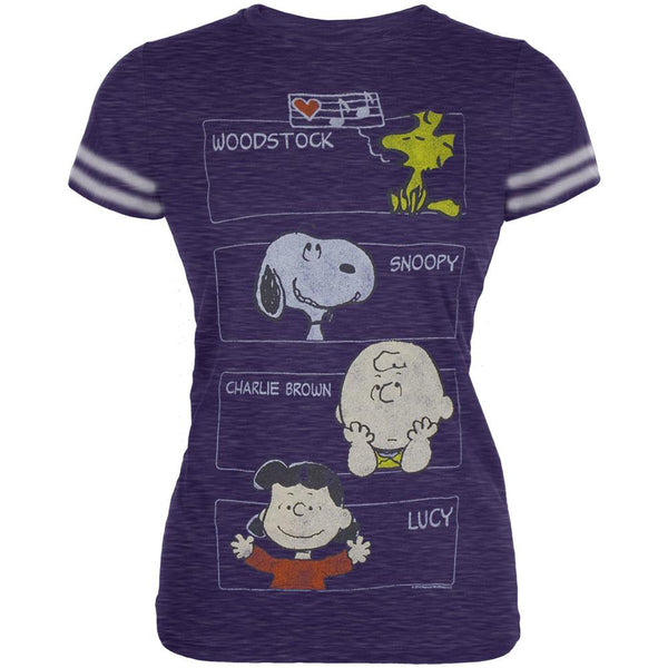 Peanuts - Peek A Boo Juniors Varisty T-Shirt